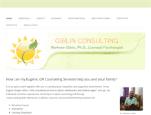 Tablet Screenshot of giblinconsulting.com
